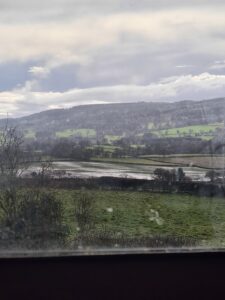 Flooded fields shropshire